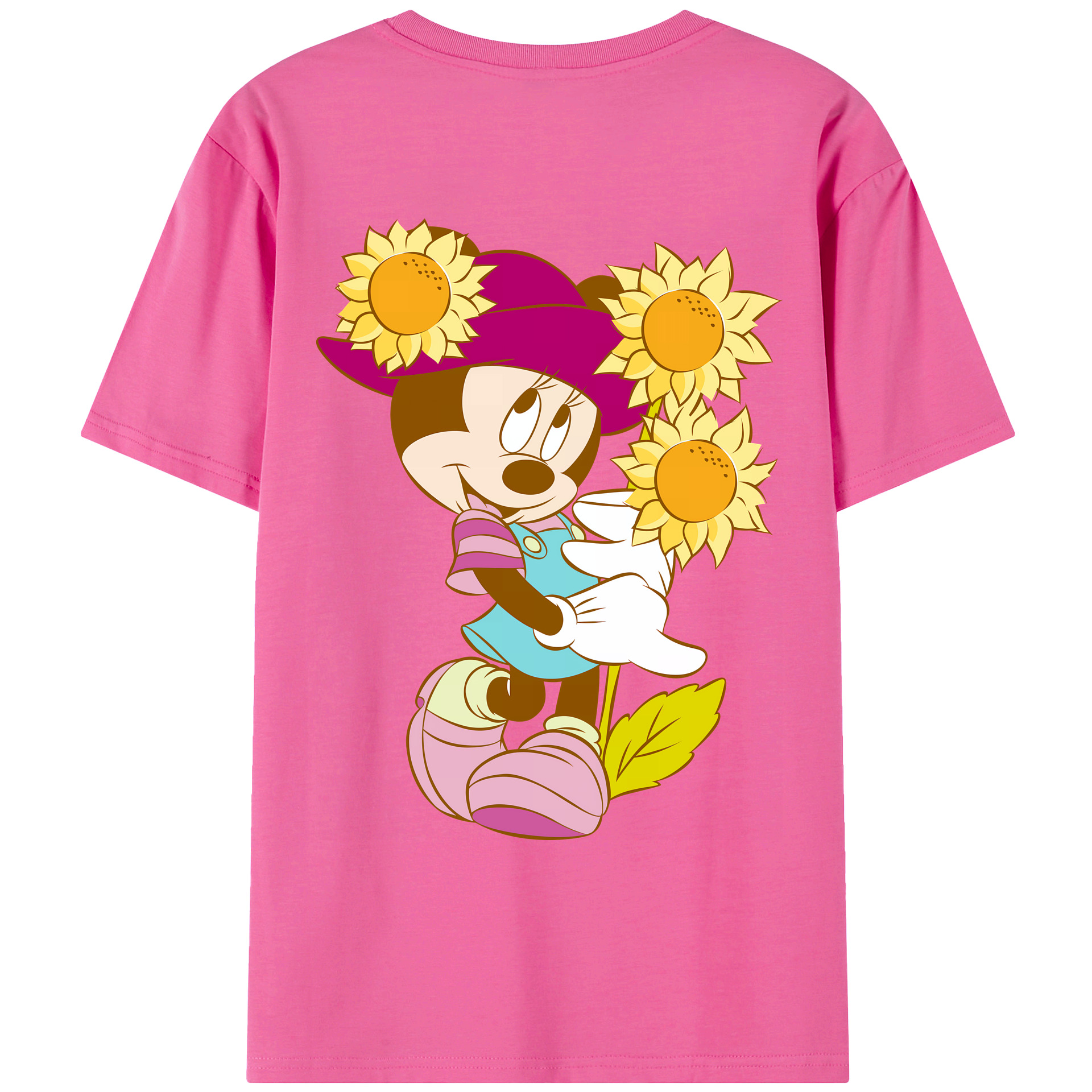 （画像用） ミッキーマウス Mickey Mouse レディース半袖Tシャツ(バックプリント)